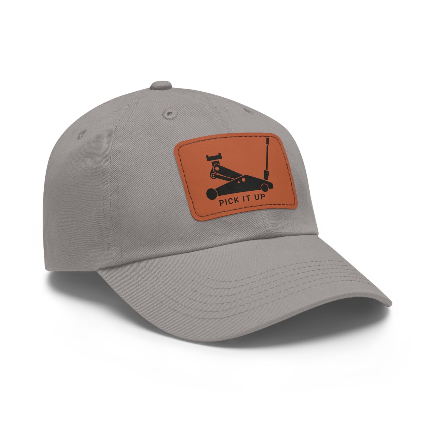 "Pick it up" Dad Hat with Leather Patch