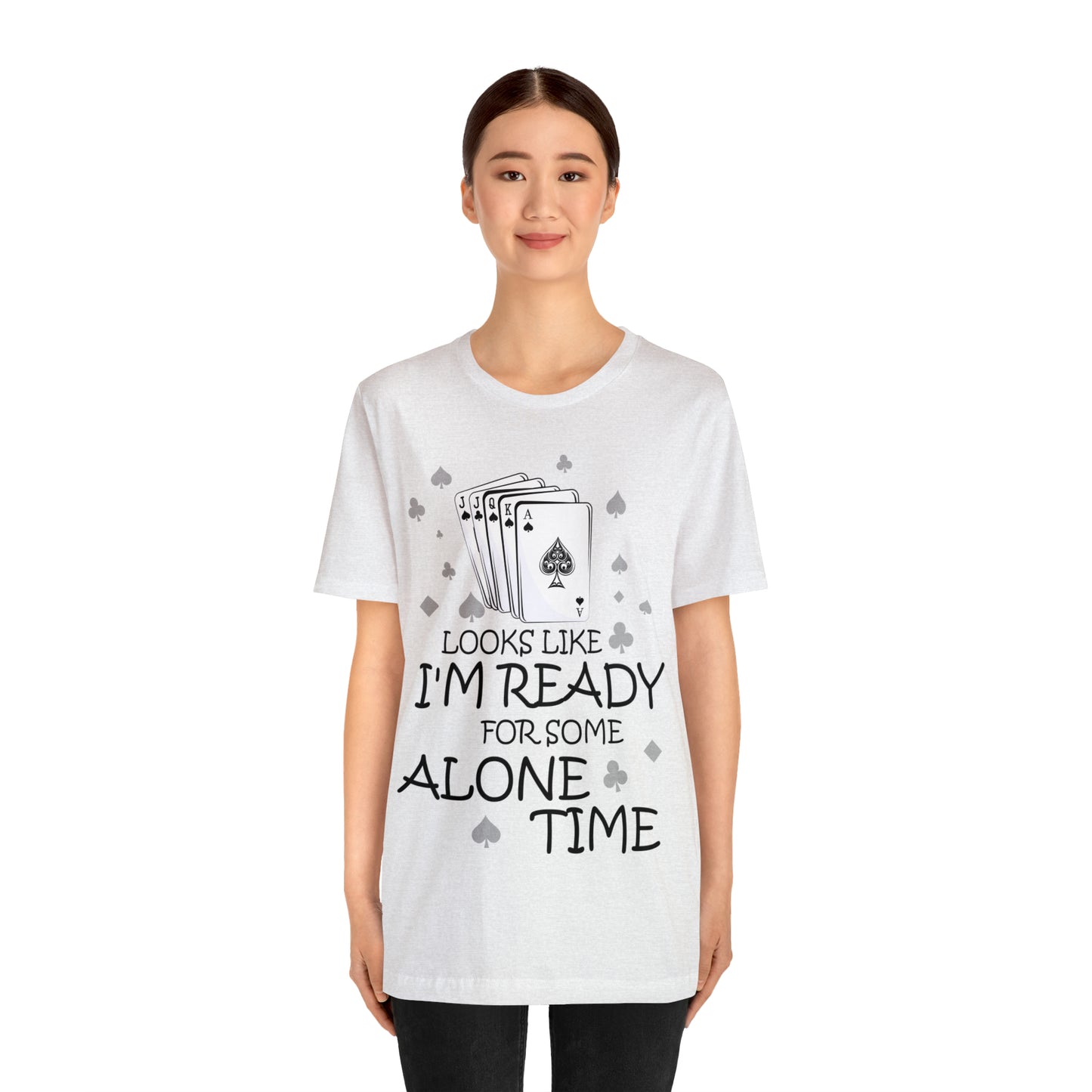 "Alone Time" Euchre Short Sleeve Tee