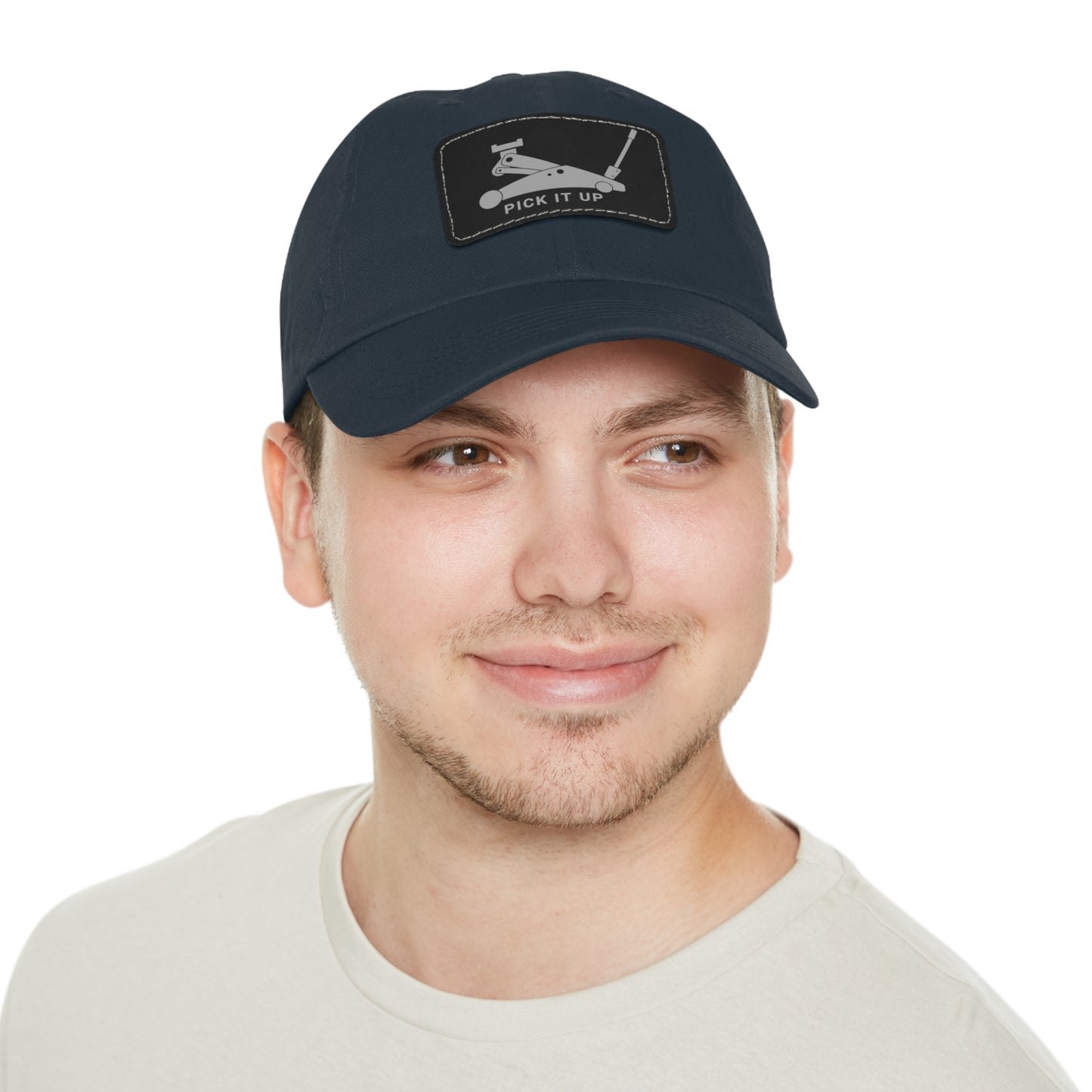 "Pick it up" Dad Hat with Leather Patch
