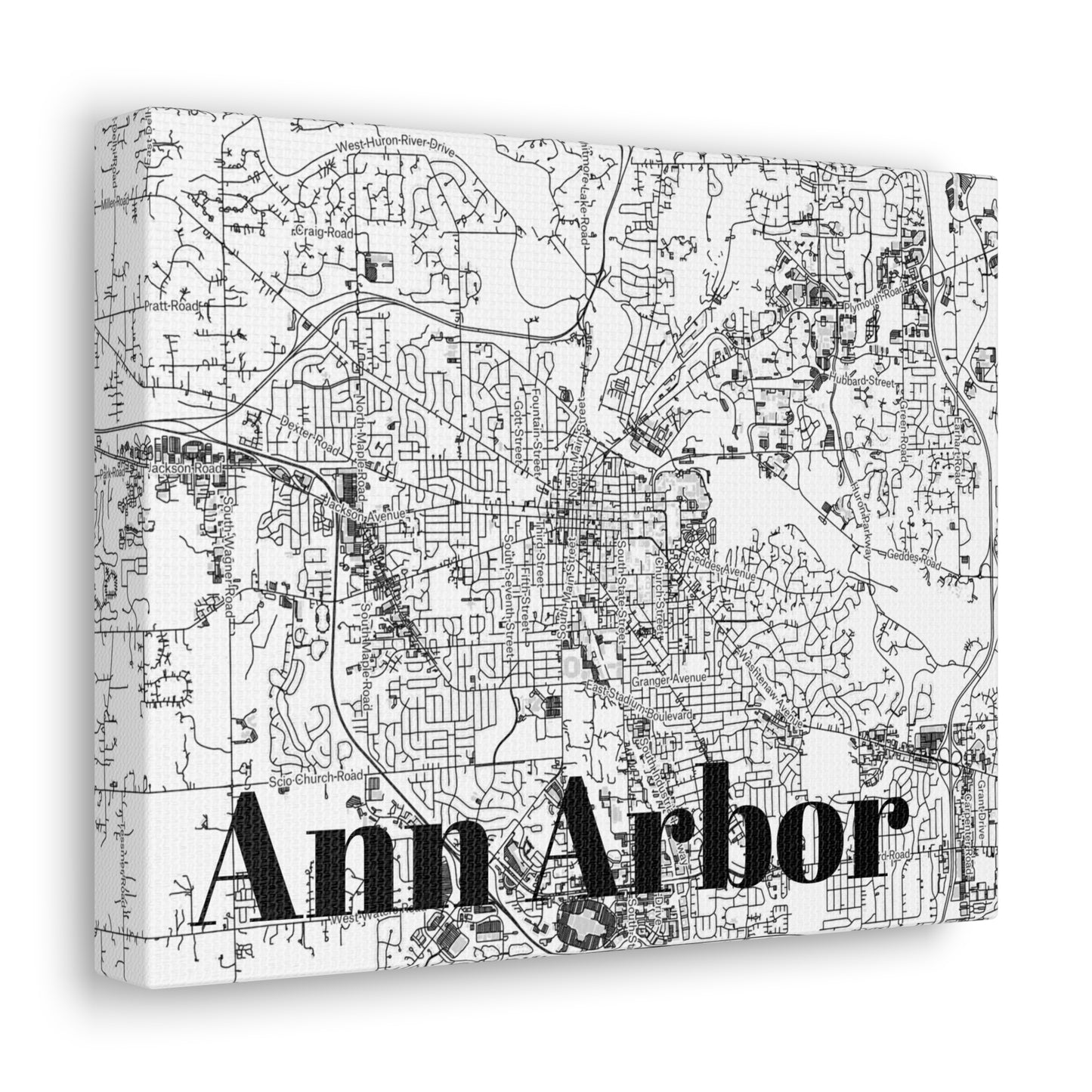 Ann Arbor (City) Canvas