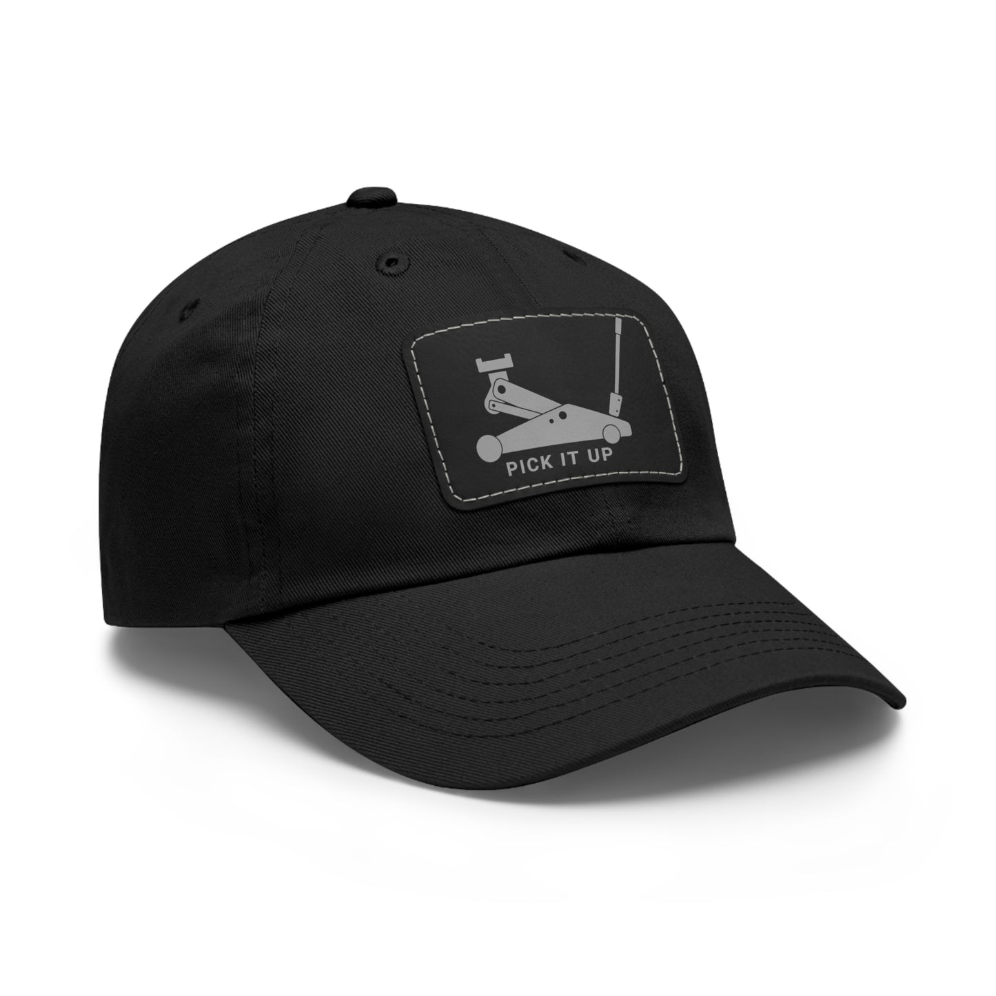 "Pick it up" Dad Hat with Leather Patch
