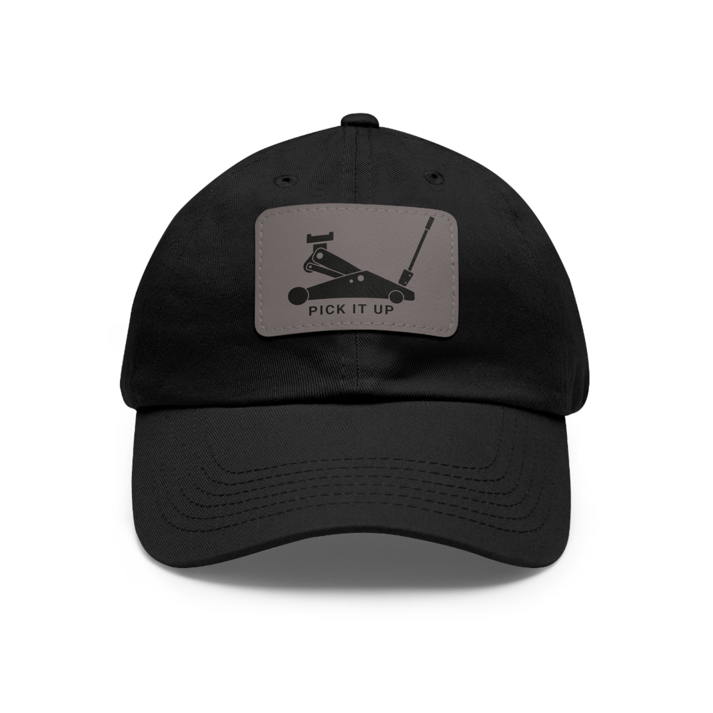 "Pick it up" Dad Hat with Leather Patch