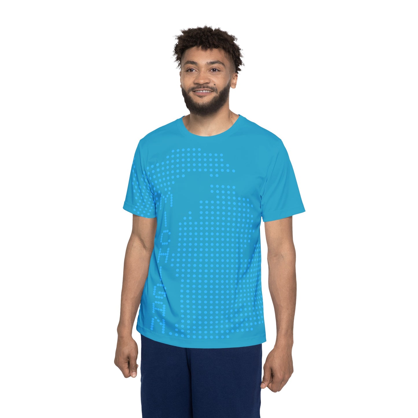 Michigan Dots Sports Jersey - Turquoise