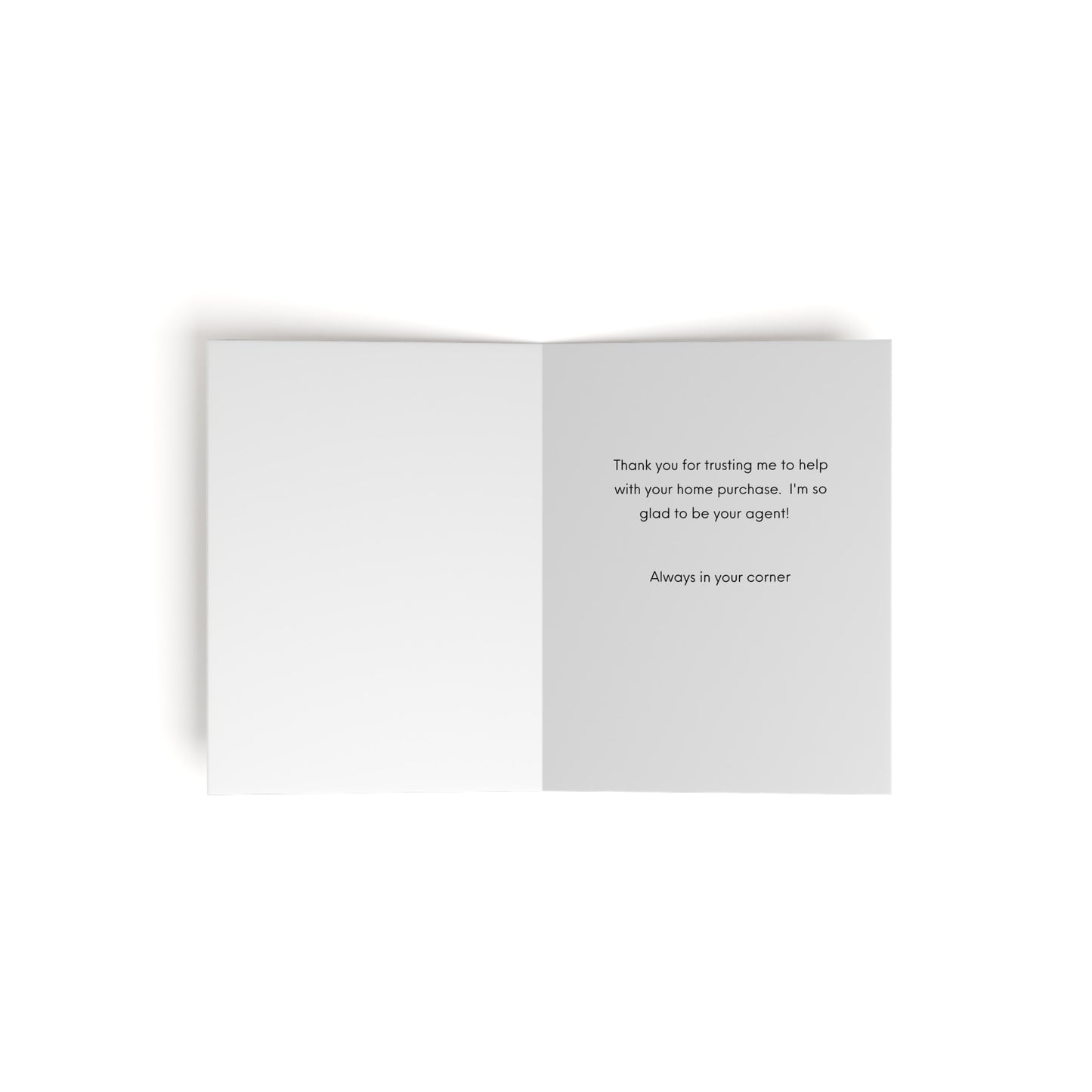 "You Bought a House" Blue - Cards for Real Estate Agents (8, 16, and 24 pcs)