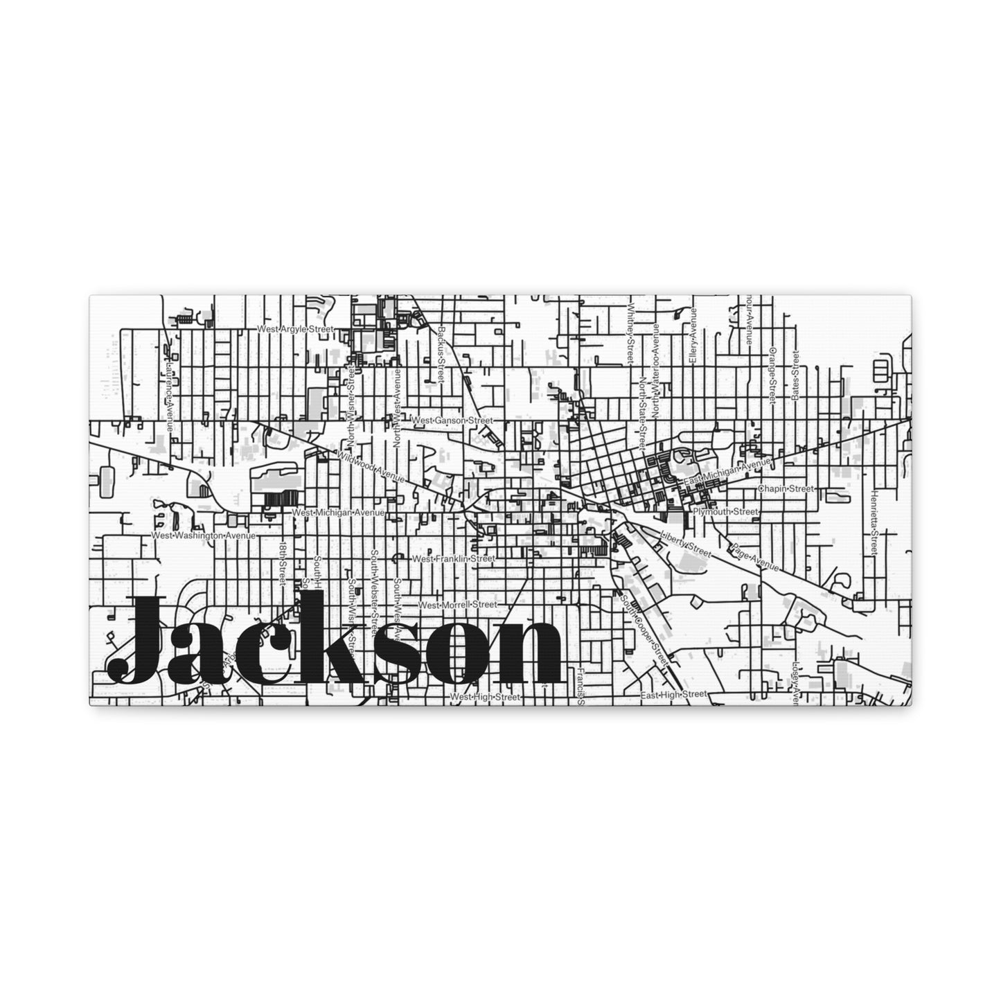 Jackson (City) Canvas
