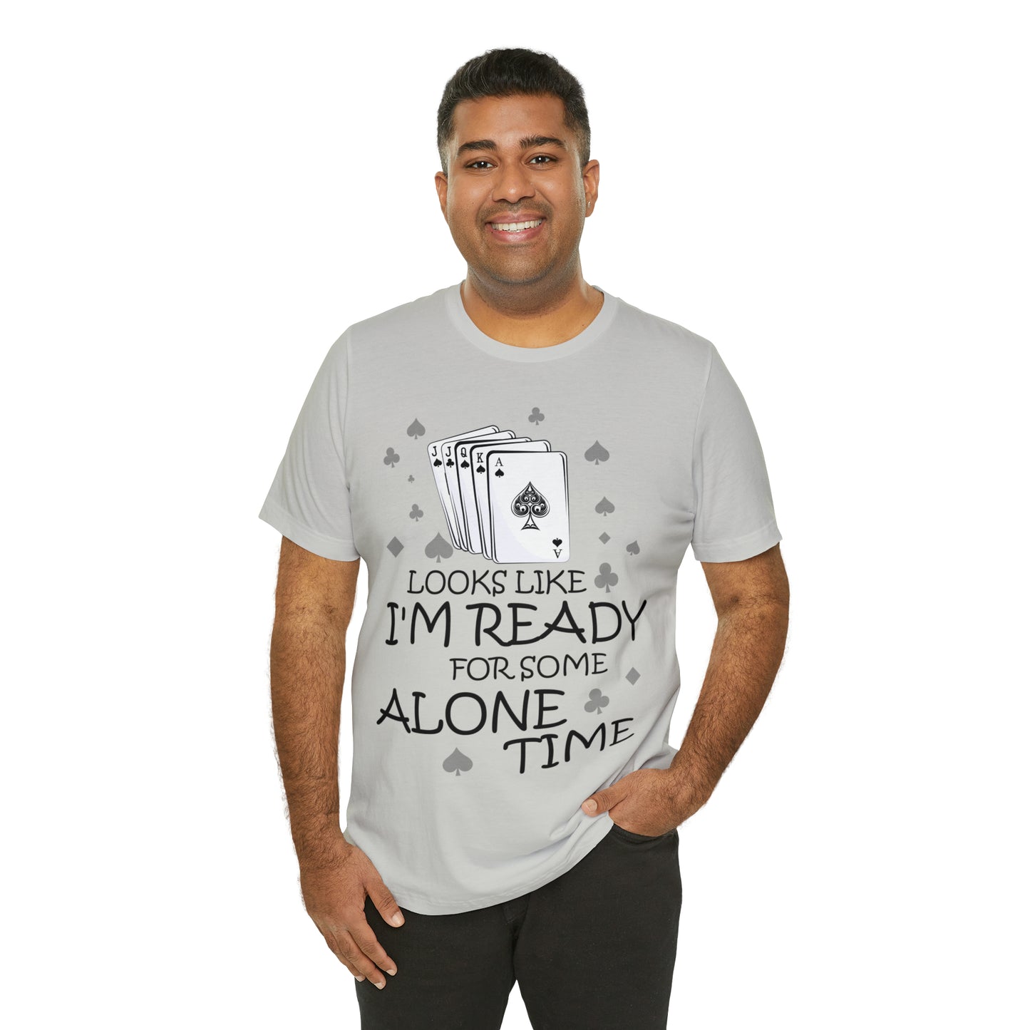 "Alone Time" Euchre Short Sleeve Tee