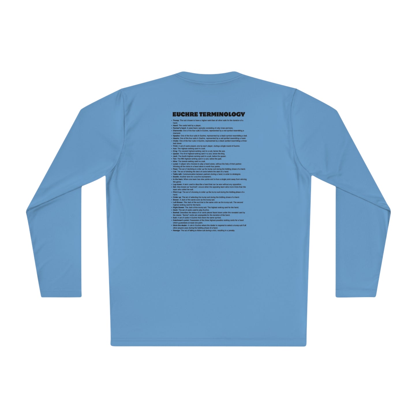 Euchre Terms Long Sleeve Shirt