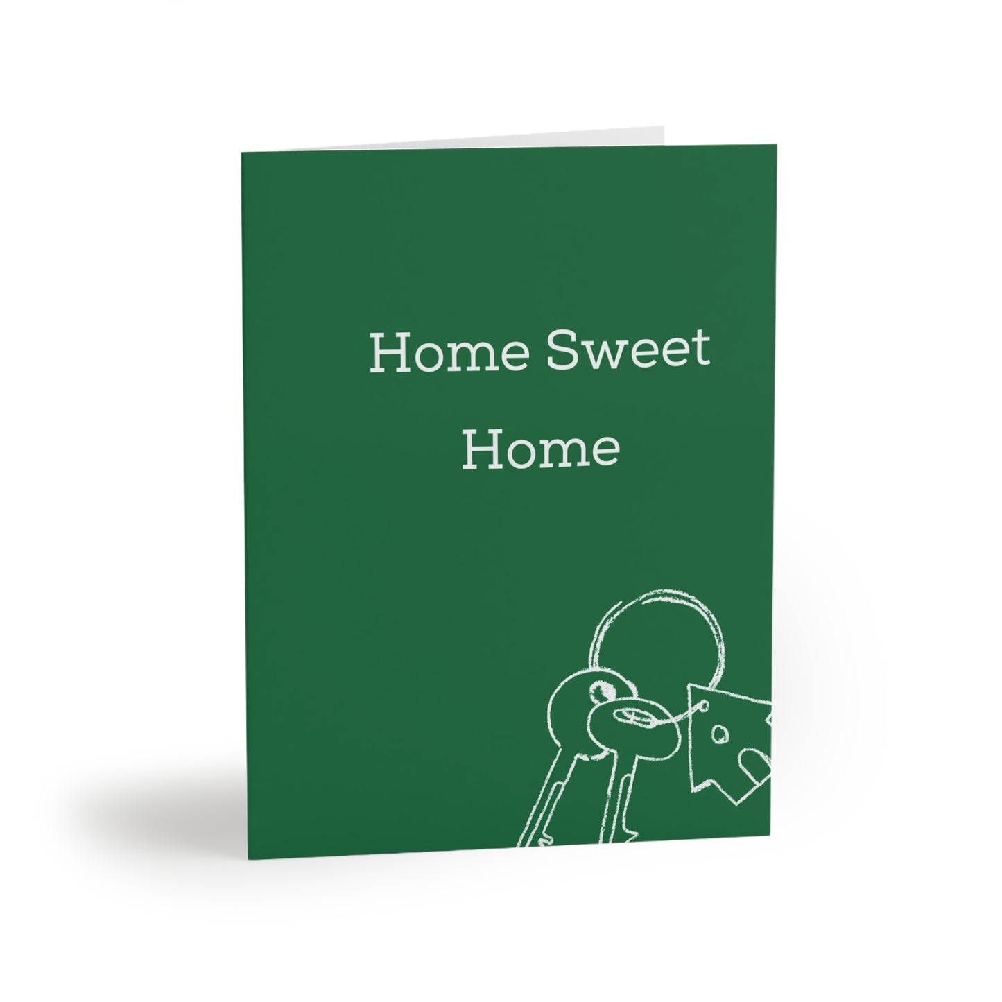 "Home Sweet Home" Green - Cards for Real Estate Agents (8, 16, and 24 pcs)