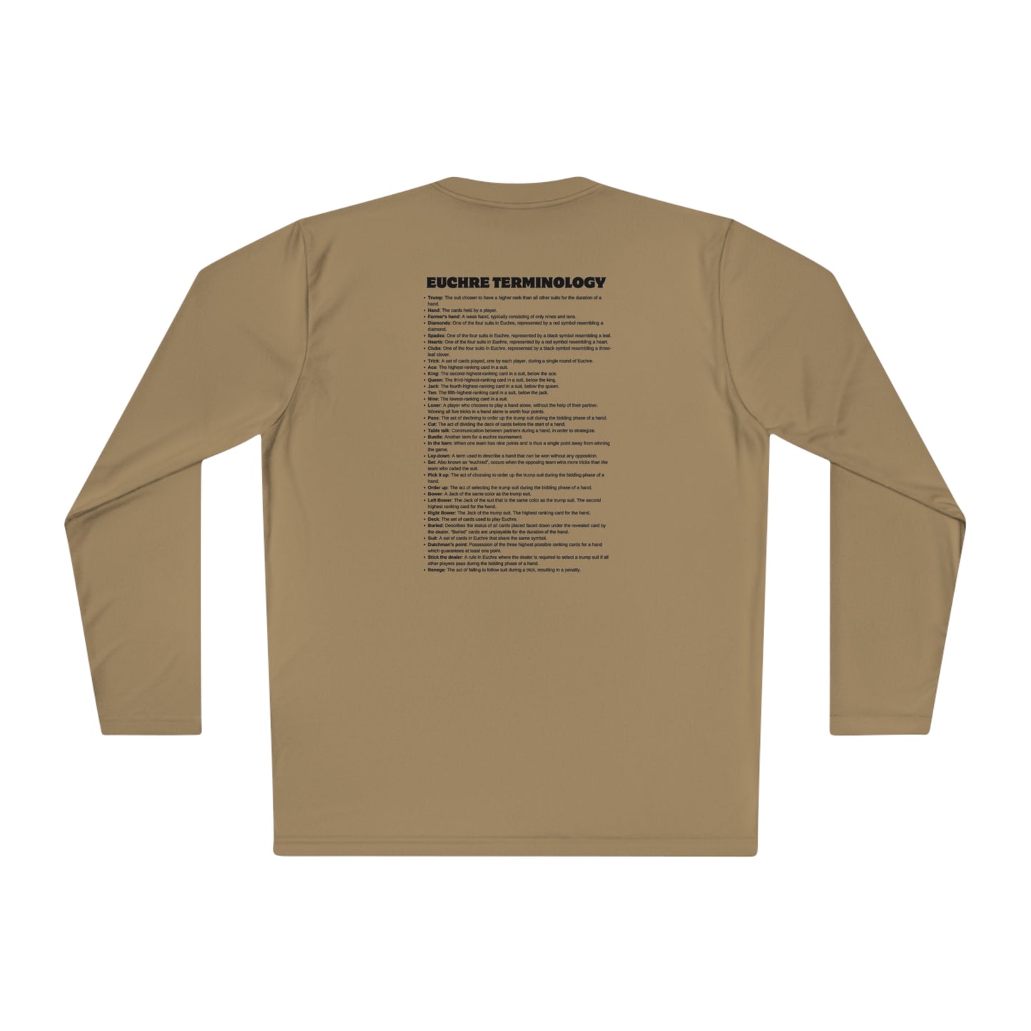 Euchre Terms Long Sleeve Shirt
