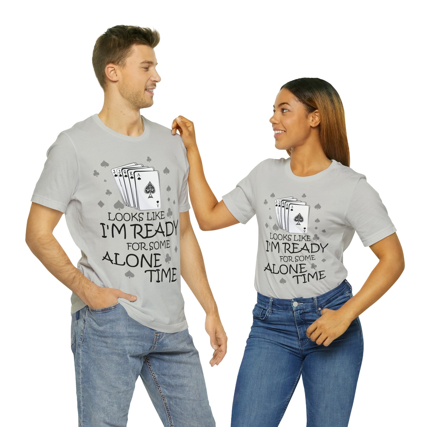 "Alone Time" Euchre Short Sleeve Tee
