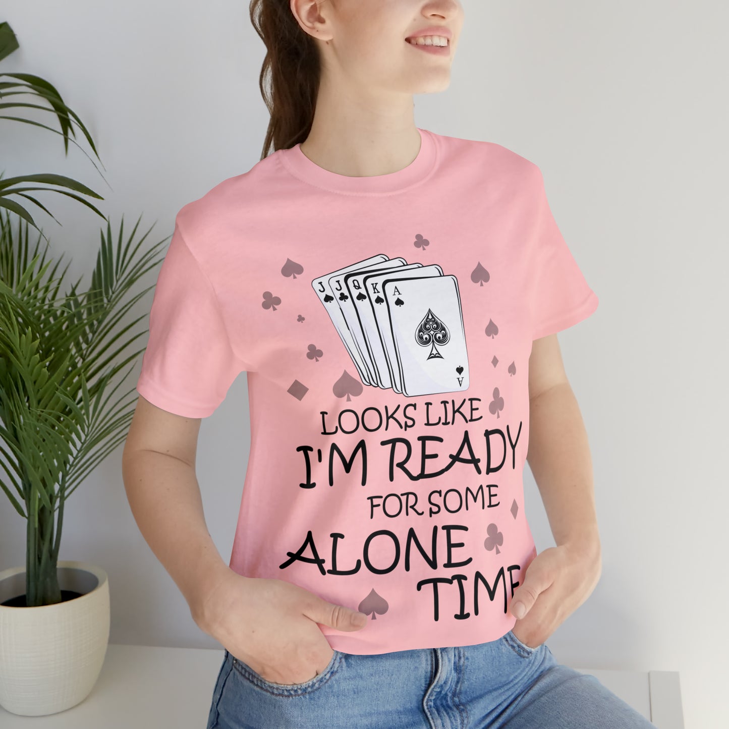 "Alone Time" Euchre Short Sleeve Tee