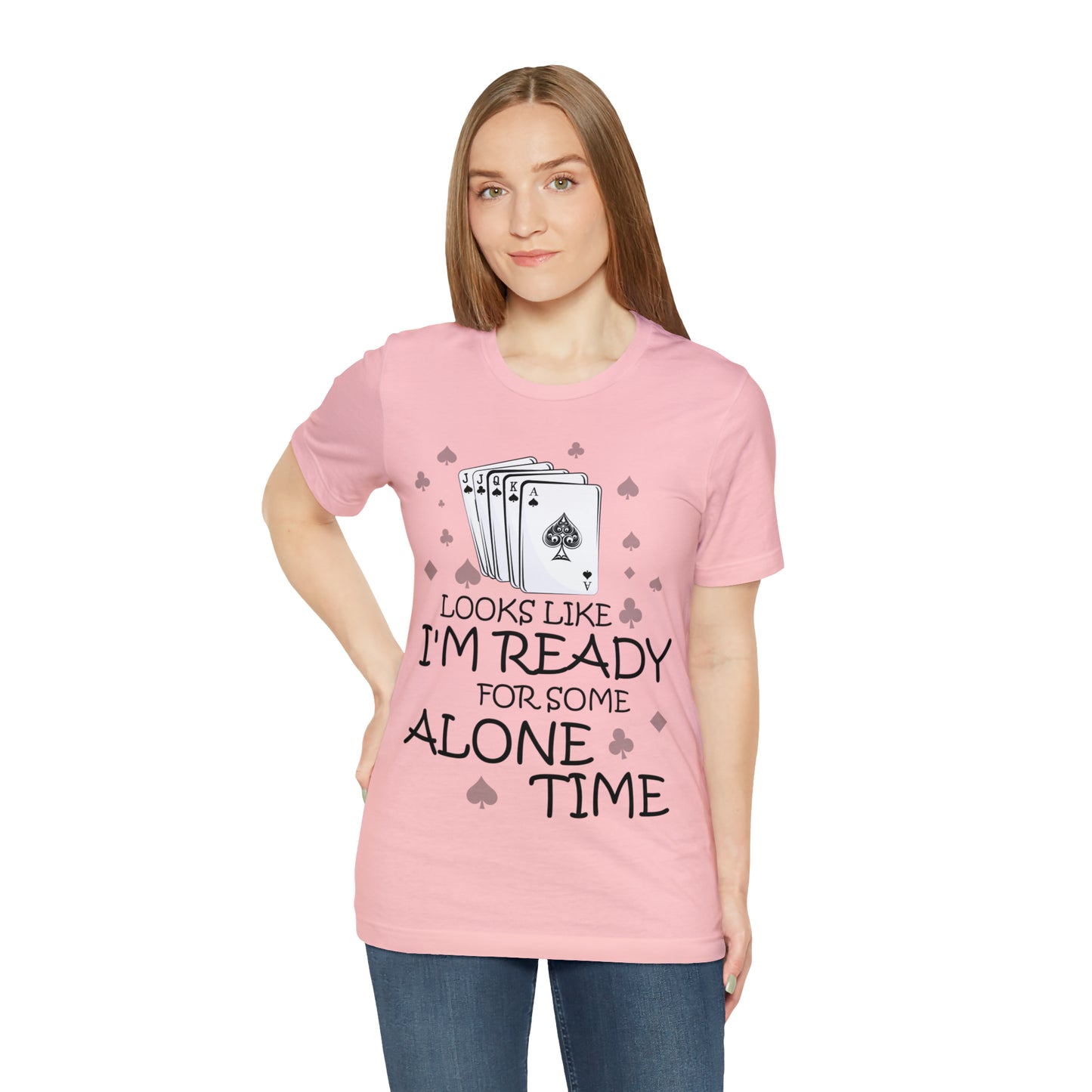 "Alone Time" Euchre Short Sleeve Tee