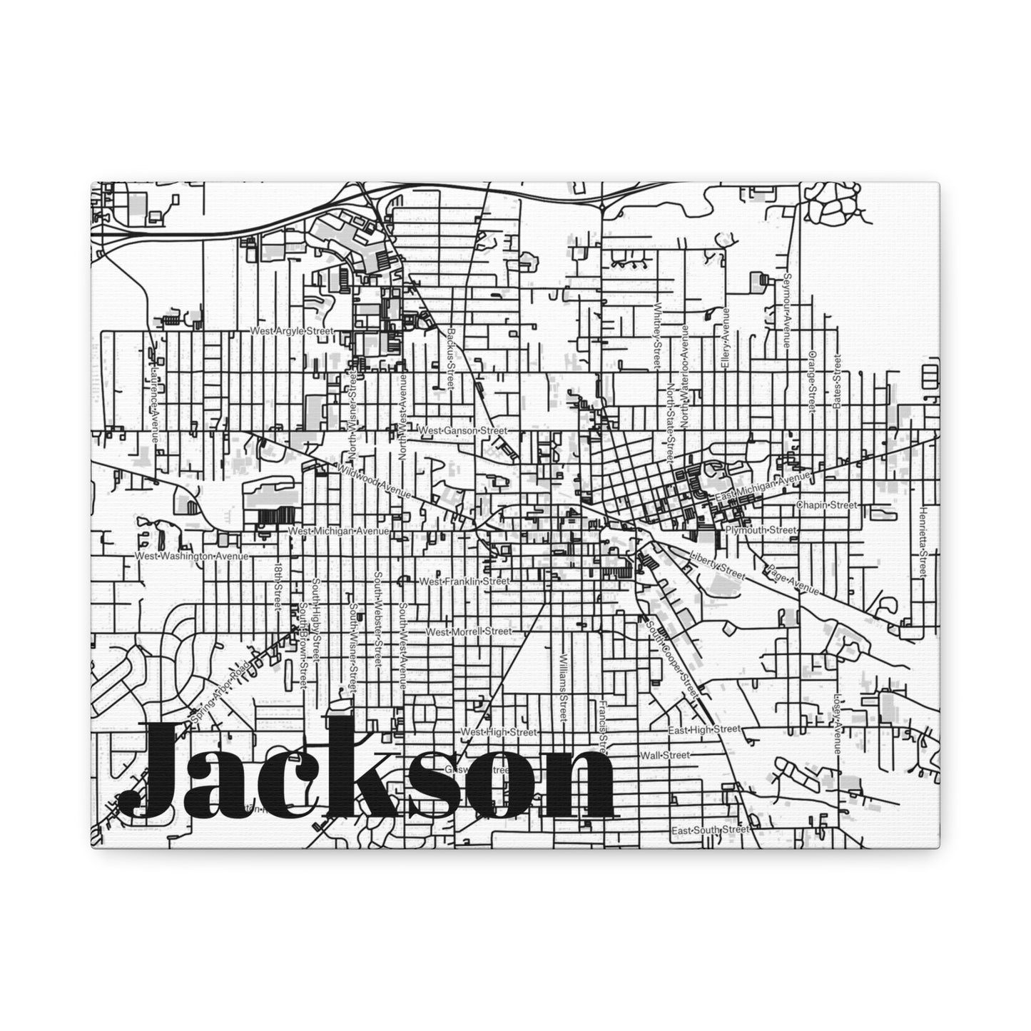 Jackson (City) Canvas