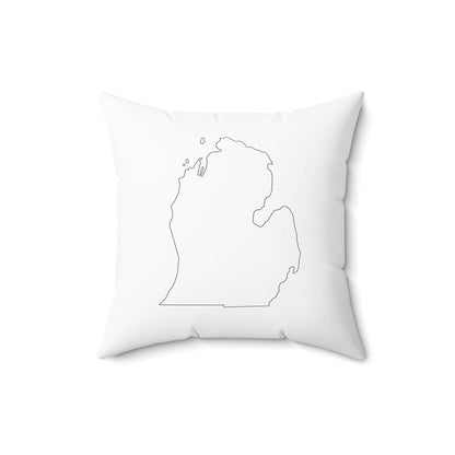 Two-sided Michigan Peninsulas Square Pillow