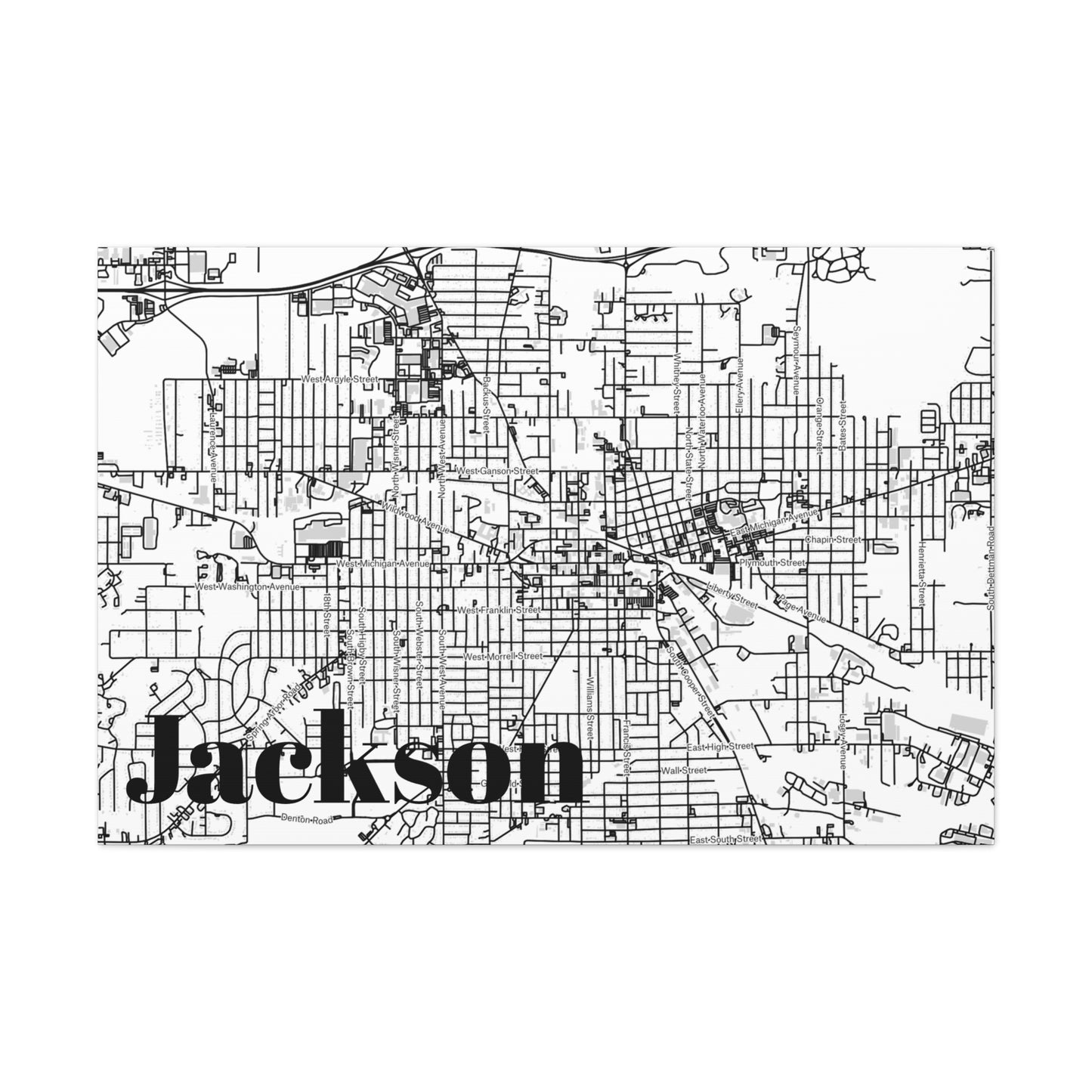 Jackson (City) Canvas