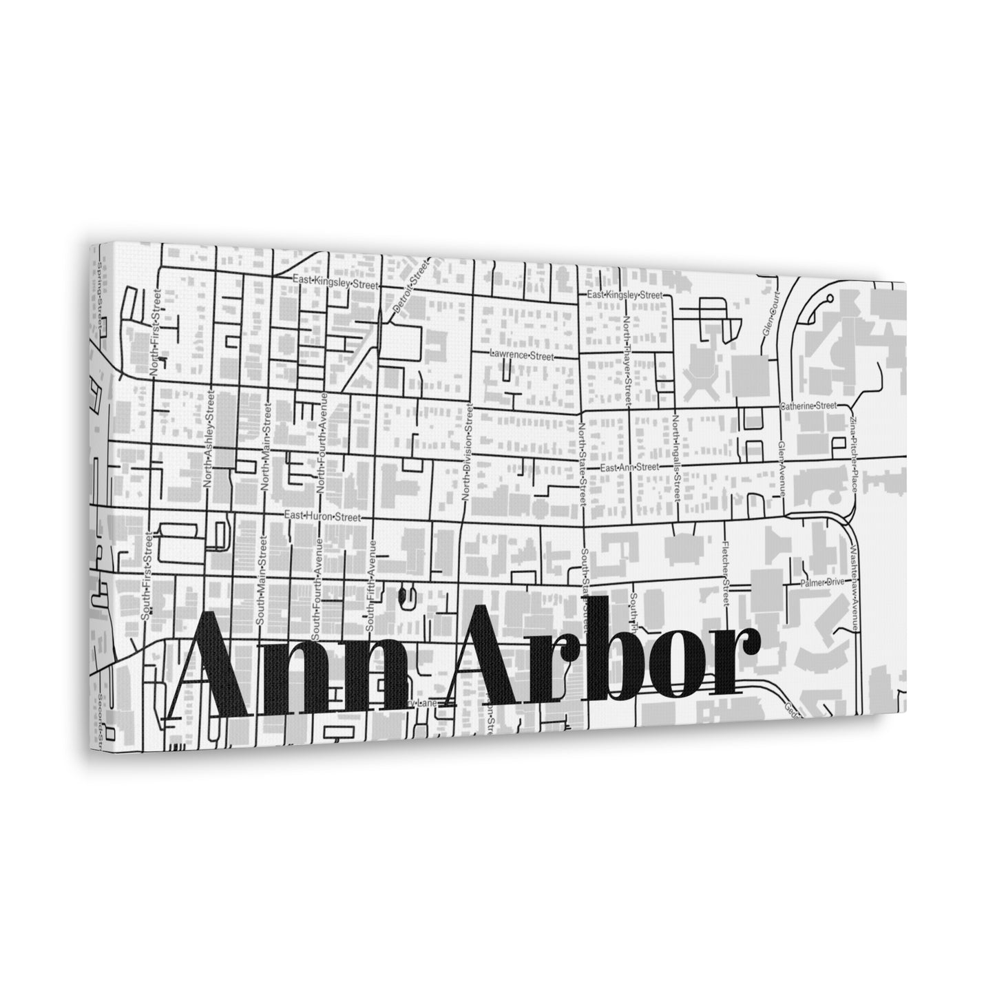 Ann Arbor (Downtown) Canvas