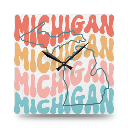 Groovy Michigan Clock