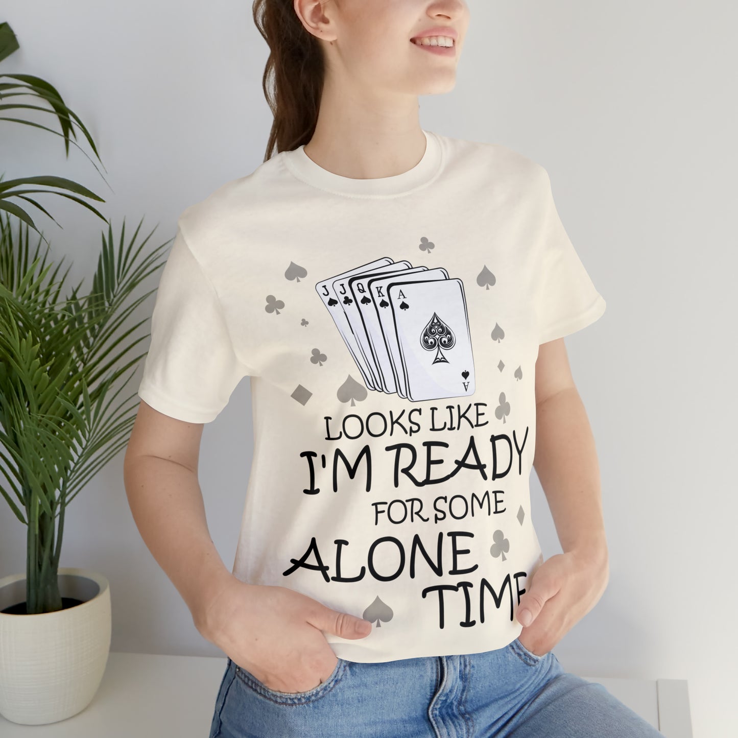 "Alone Time" Euchre Short Sleeve Tee