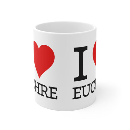 "I ❤️ Euchre" Mug