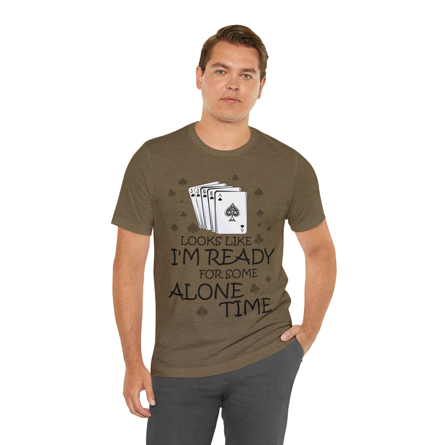 "Alone Time" Euchre Short Sleeve Tee