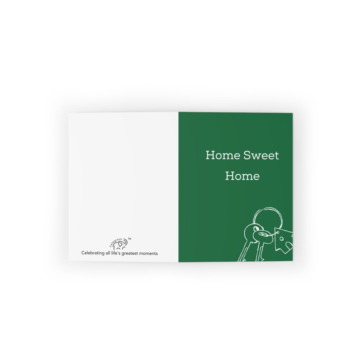 "Home Sweet Home" Green - Cards for Real Estate Agents (8, 16, and 24 pcs)