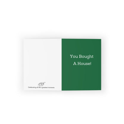 "You Bought a House" Green - Cards for Real Estate Agents (8, 16, and 24 pcs)