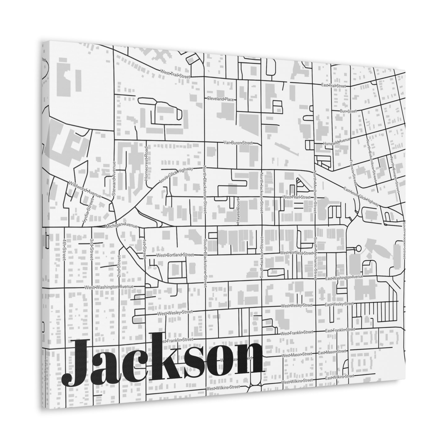 Jackson (Downtown) Canvas