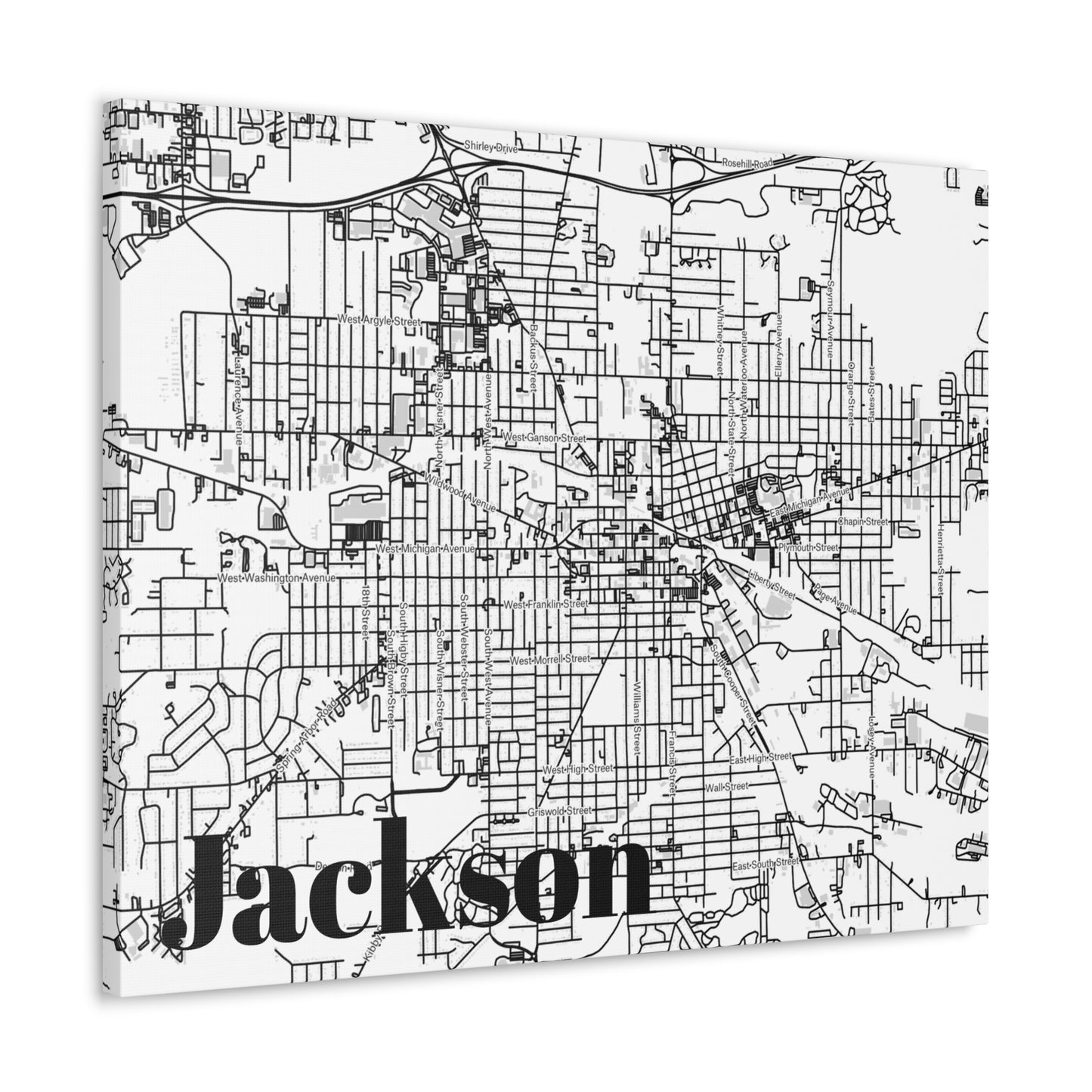 Jackson (City) Canvas