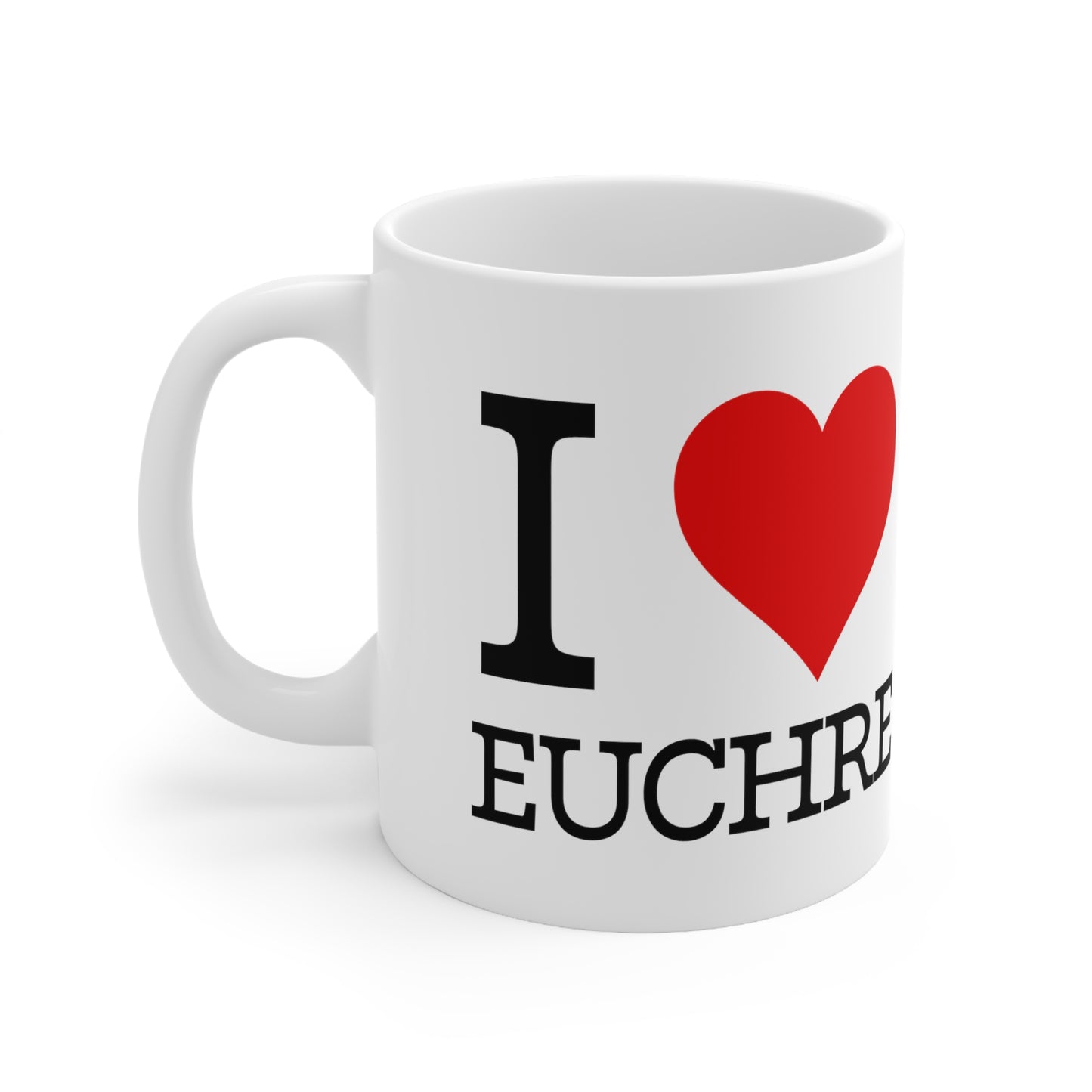 "I ❤️ Euchre" Mug