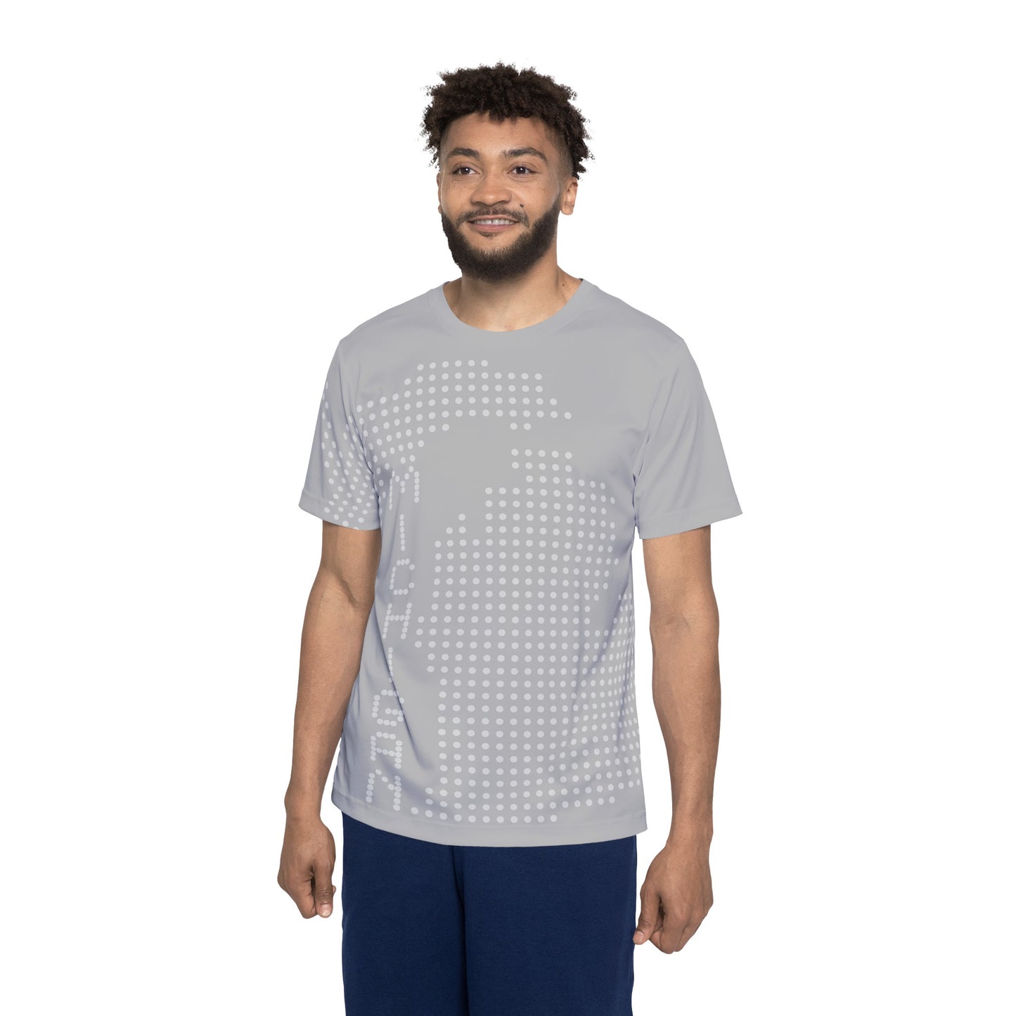 Michigan Dots Sports Jersey - Gray