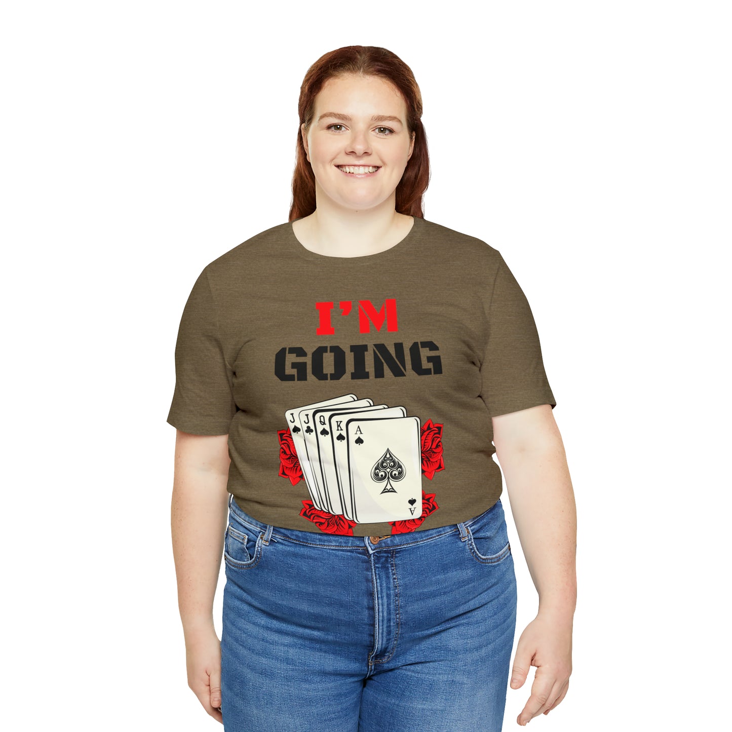 "I'm Going Alone" Euchre Short Sleeve Tee