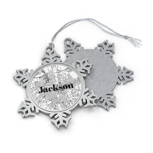 Jackson (City) Pewter Snowflake Ornament