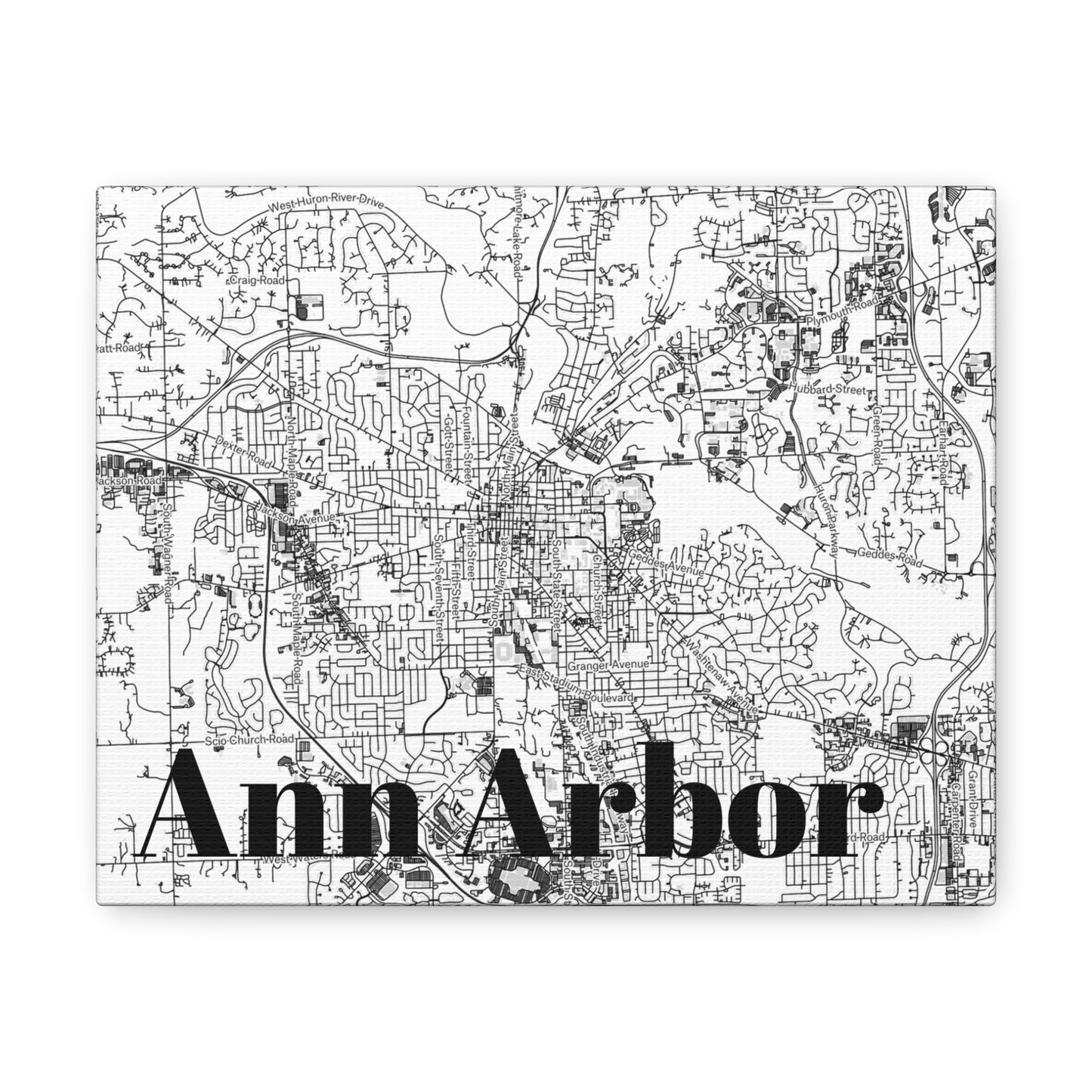 Ann Arbor (City) Canvas