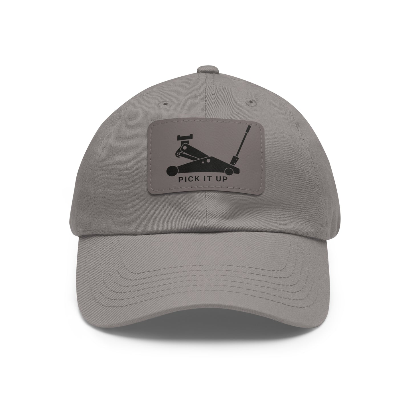 "Pick it up" Dad Hat with Leather Patch
