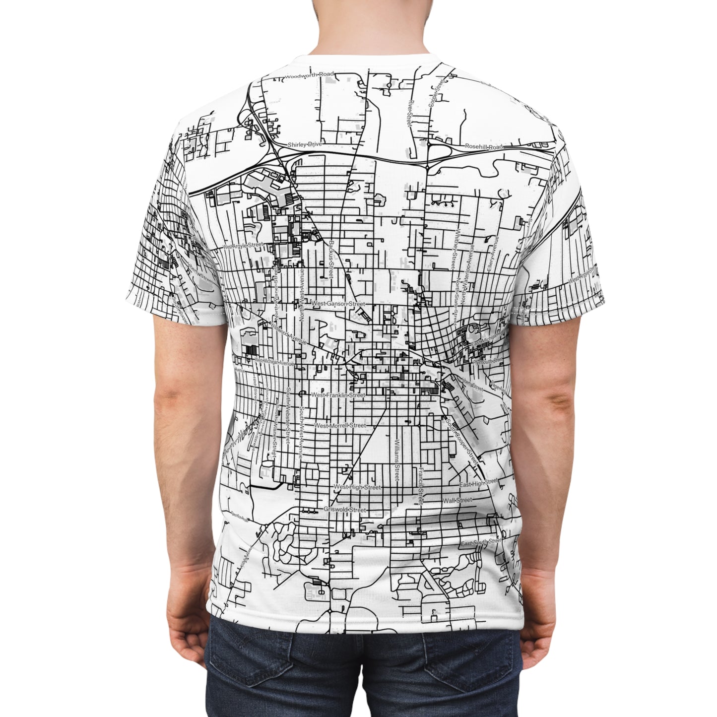 Jackson (City) Map Tee