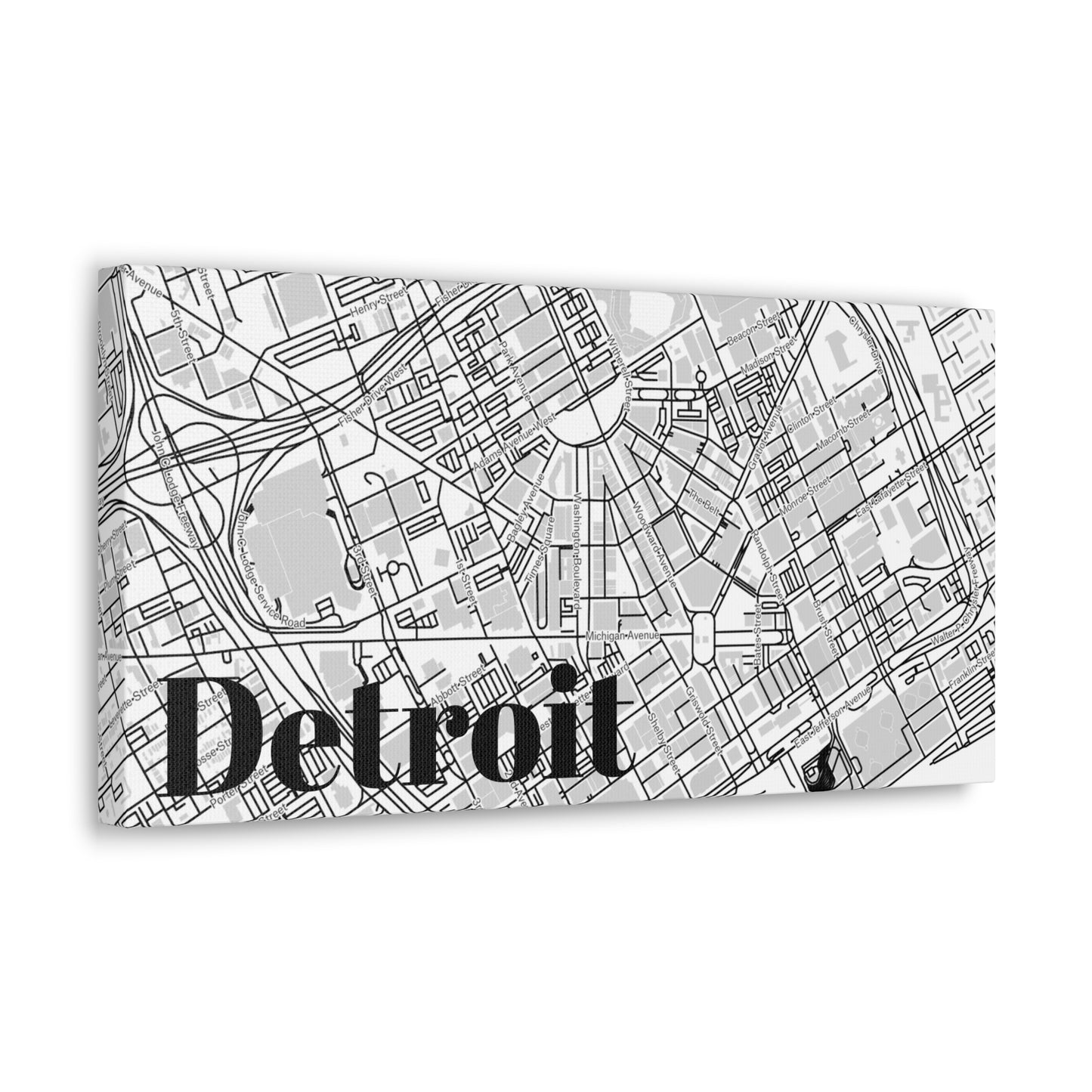 Detroit (Downtown) Canvas