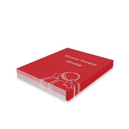 "Home Sweet Home" Red - Cards for Real Estate Agents (8, 16, and 24 pcs)