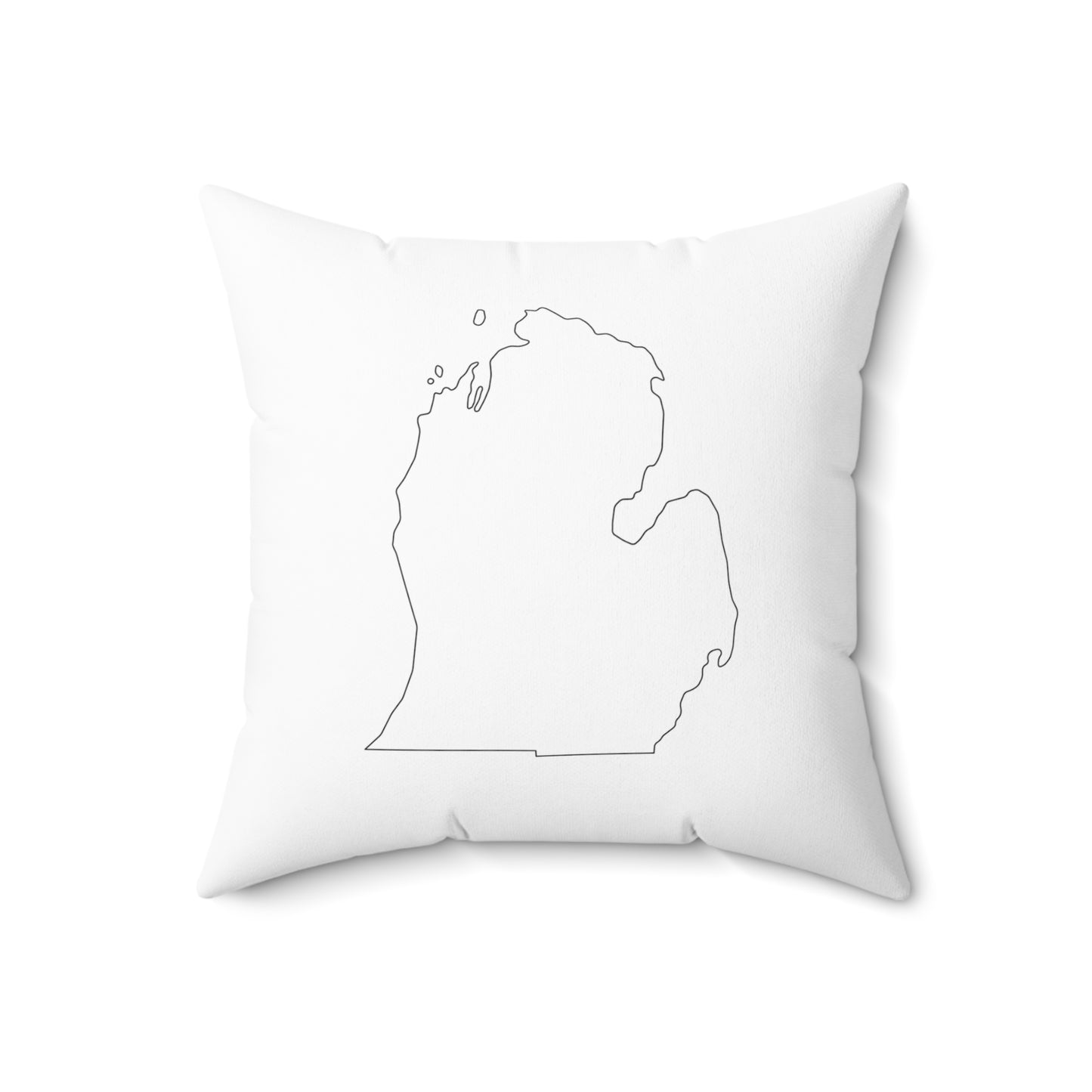 Two-sided Michigan Peninsulas Square Pillow