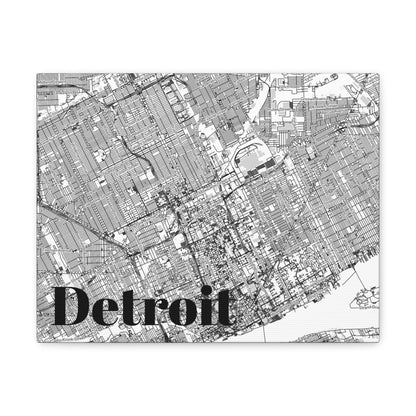 Detroit (City) Canvas