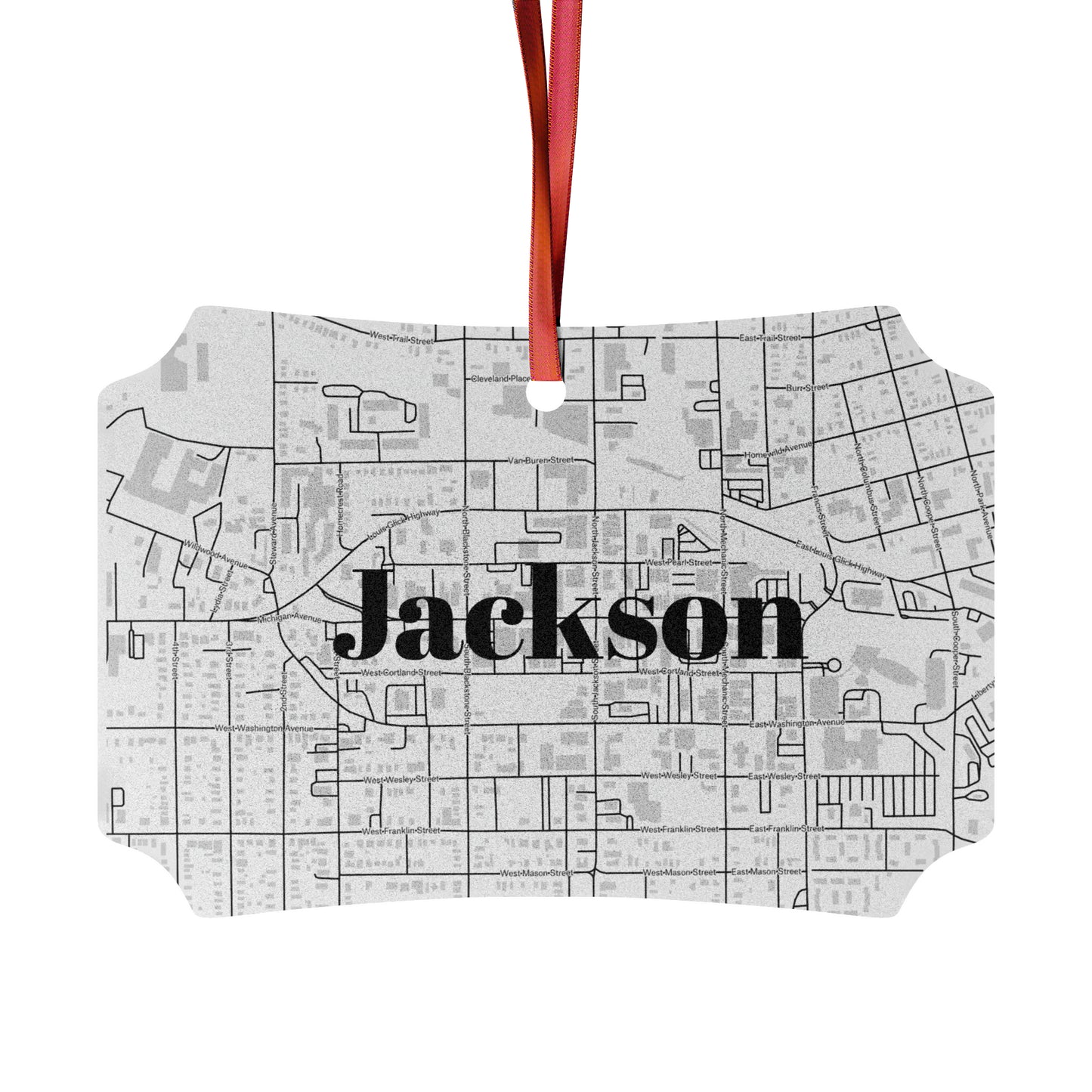Jackson (Downtown) Aluminum Ornament