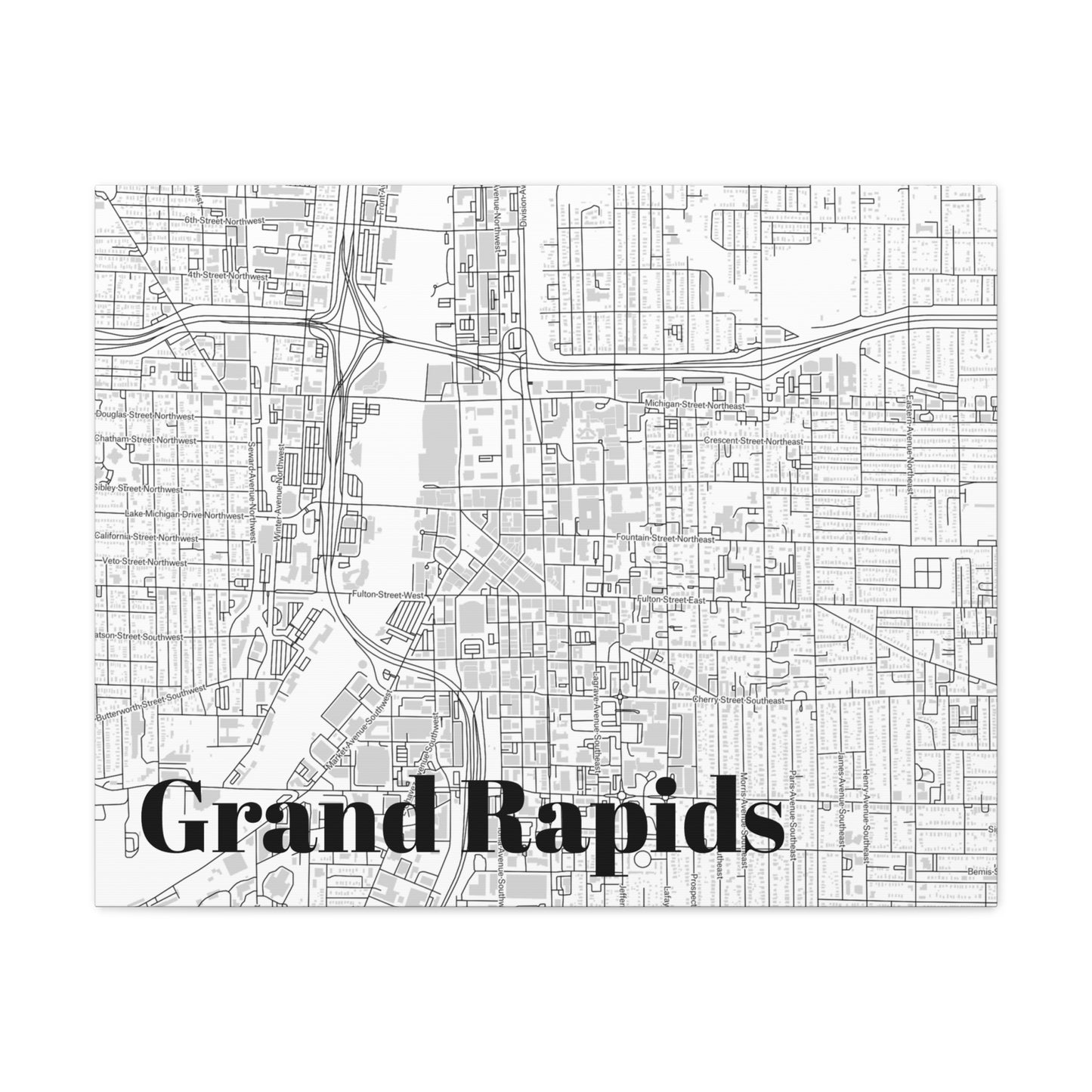 Grand Rapids (Downtown) Canvas