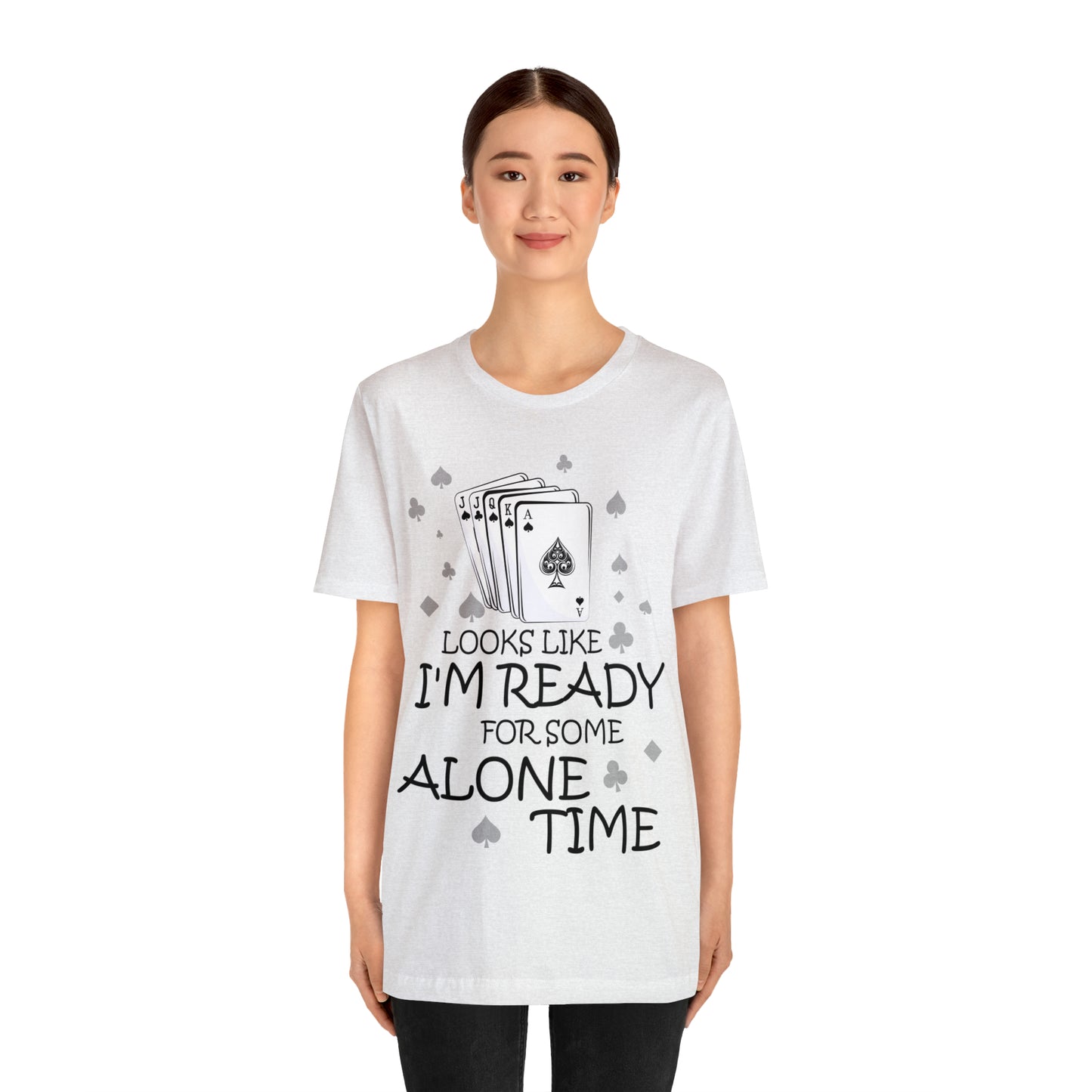 "Alone Time" Euchre Short Sleeve Tee