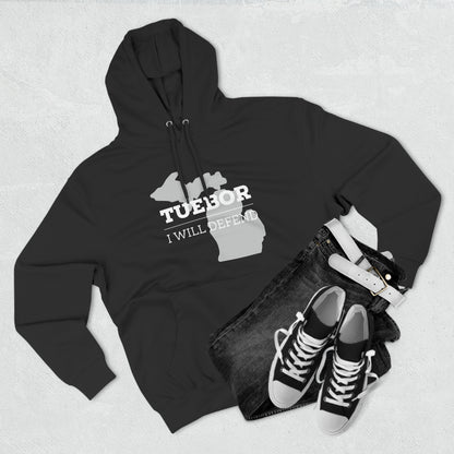 "Tuebor" Premium Pullover Hoodie with Michigan Seal