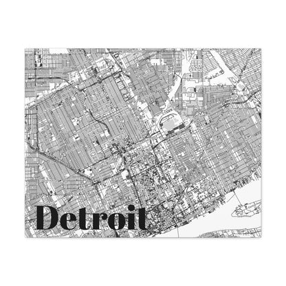 Detroit (City) Canvas