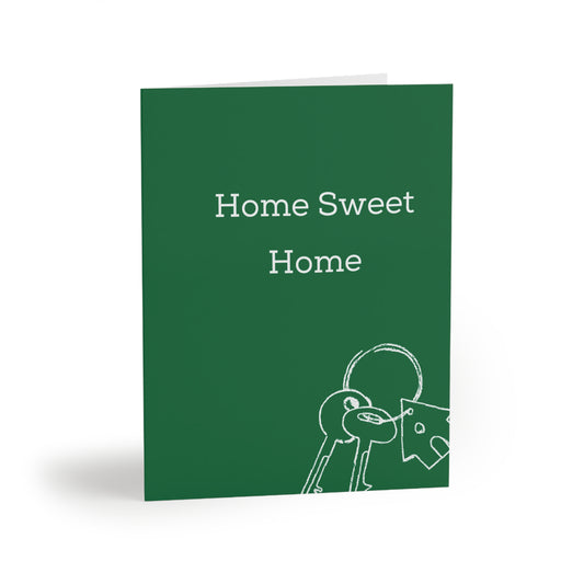 "Home Sweet Home" Green - Cards for Real Estate Agents (8, 16, and 24 pcs)