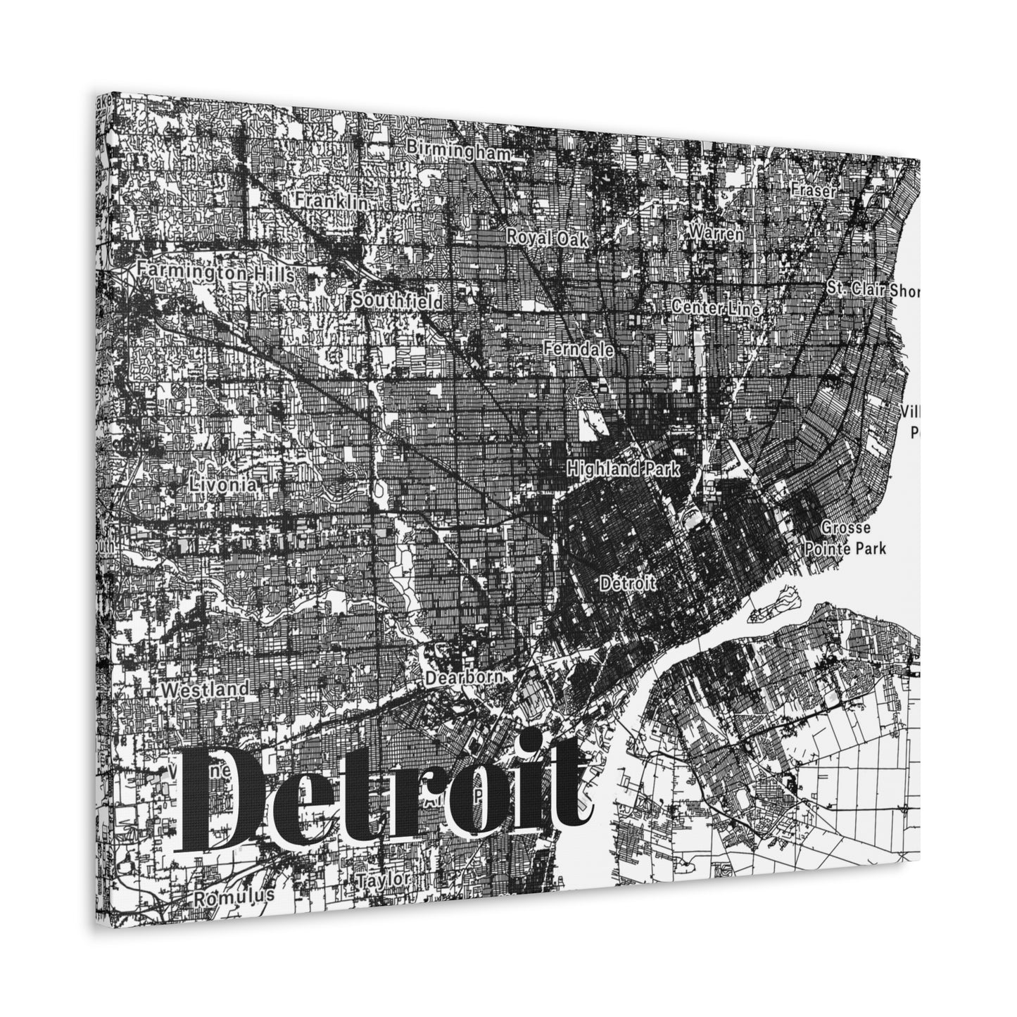 Detroit (Metro) Canvas